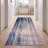 Gresham Modern Distressed Solid Navy Teal Blue Gray Cream Pink Machine Washable Non-Slip Low Pile Indoor Outdoor Pet Friendly Living Room Bedroom Dining Room Entryway Hallway Office Area Rug-701214824