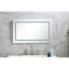 Miroir mural de salle de bain 32 po x 20 po, avant et rétroéclairé, brouillard, 3 options de couleur, contrôle continu de la luminosité, mémoire, verre haute définition, aluminium, miroir de 22 lb avec rétroéclairage, fixation, modes,