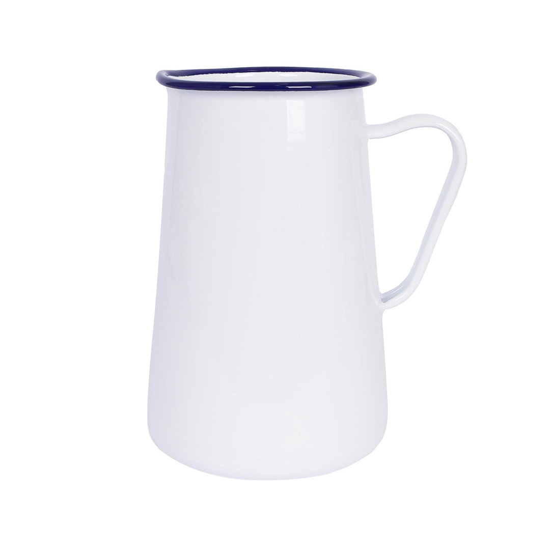 Argon Tableware White Enamel Water Jug