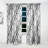 Monochrome Geometric Pattern III - Geometric Curtain - Velvet Room darkening - 1 panel-1659926179