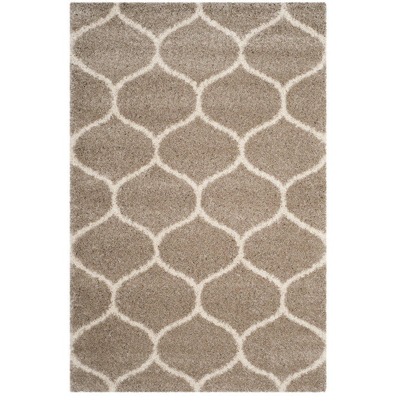 Atencio Geometric Hand Woven Area Rug, Rectangle 155 x 229 cm