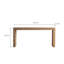 Console en bois massif de style rétro pour le salon, la table longue, le couloir d'entrée, le matériau, la surface imperméable, la configuration sans effort, l'utilisation polyvalente dans plusieurs espaces domestiques et le bois, simple