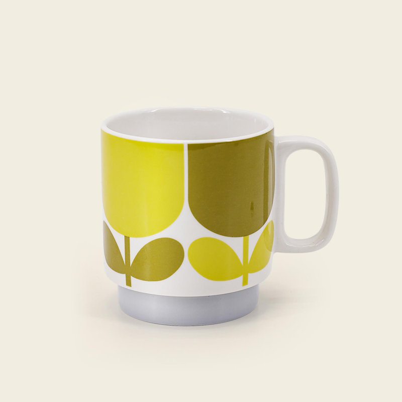 Ceramic Mug, 2, Slate/Ochre
