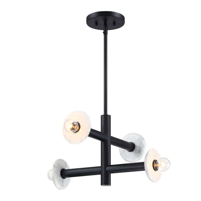 Wilfrid Semi Flush Mount, Matte Black