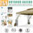 13 Ft. W x 10 Ft. D Metal Outdoor Gazebo with Mosquito Nettings, Patio Gazebos Canopy-99353514
