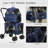 Foldable Pet Stroller with Detachable Carrier-86880162
