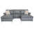 Similicuir gris est en rupture de stock