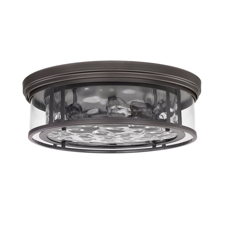 Plafonnier encastré circulaire simple 20,75 po Masuda, Bronze
