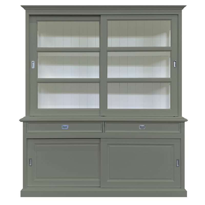 Tatum Display Cabinet, Concrete Grey