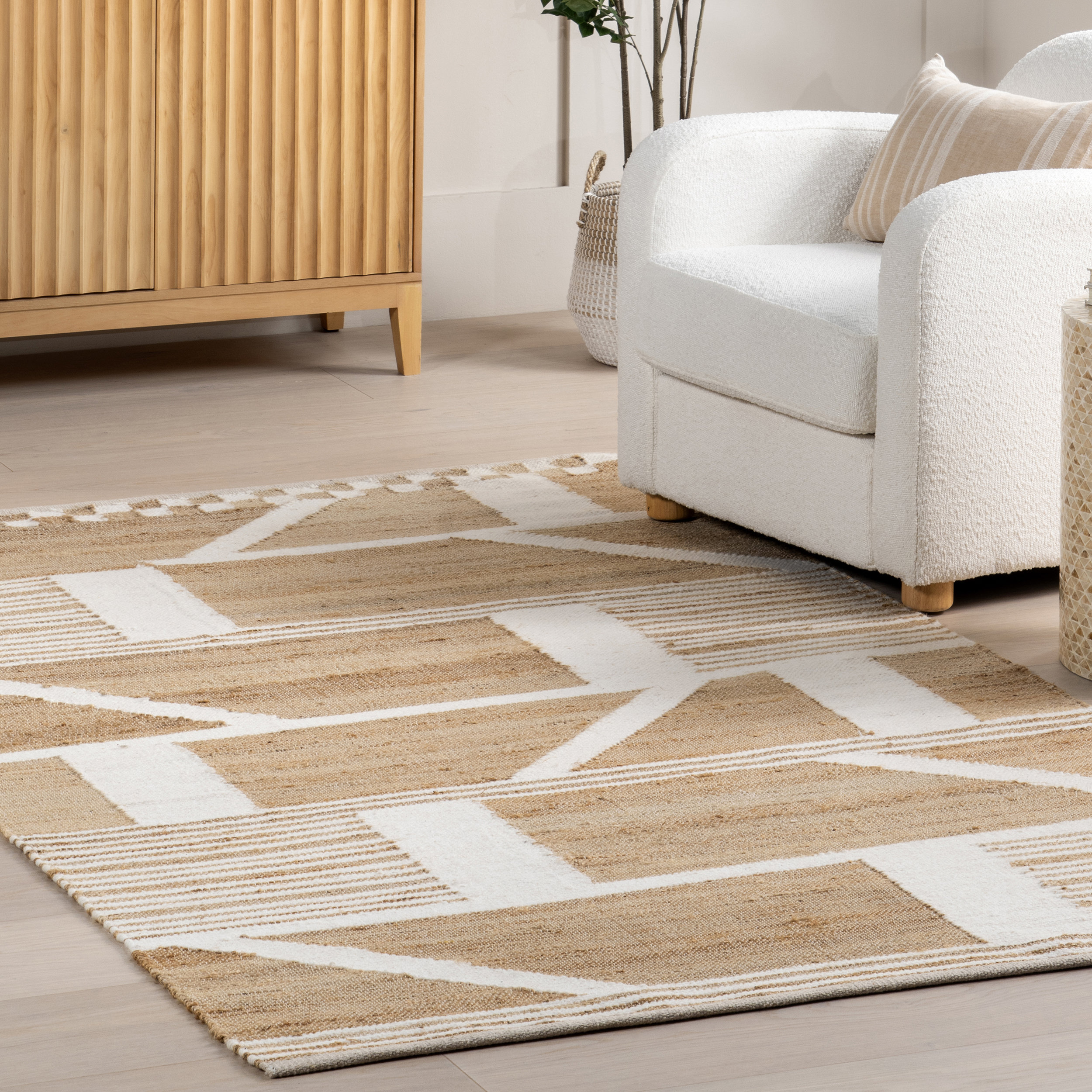 Tiled Rugs Dovecove Ambrosia Geometric Tiled Jute Blend Area Rug - Wayfair Canada