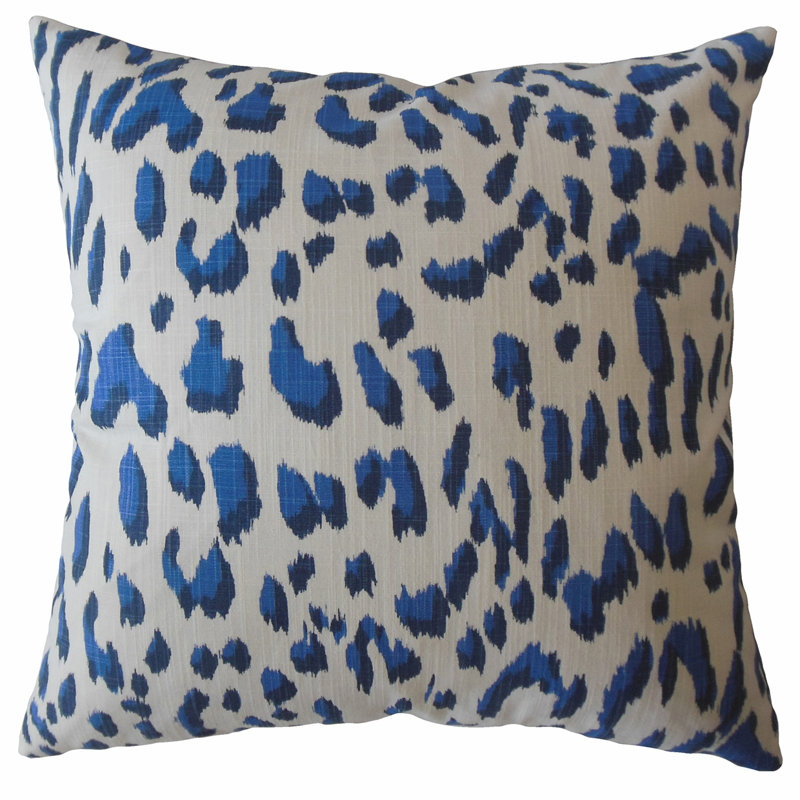 Oreiller en coton Kainda, Sable, 12 po x 18 po