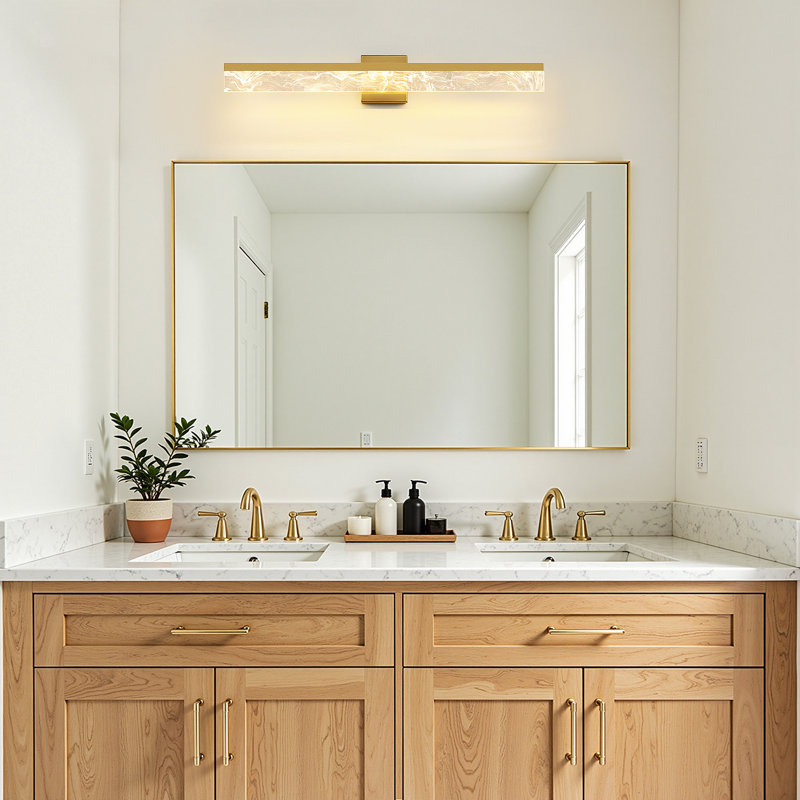 Morlon 32'' 1-Light Dimmable LED 24W Bath Bar, Brushed Gold