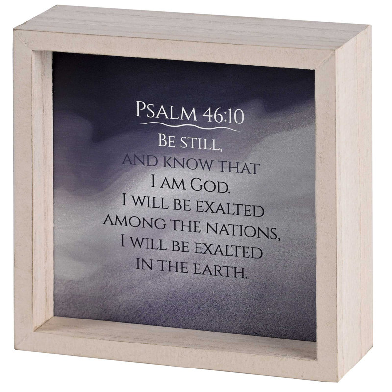 Tabletop 2 Sided Be Still And Know I Am