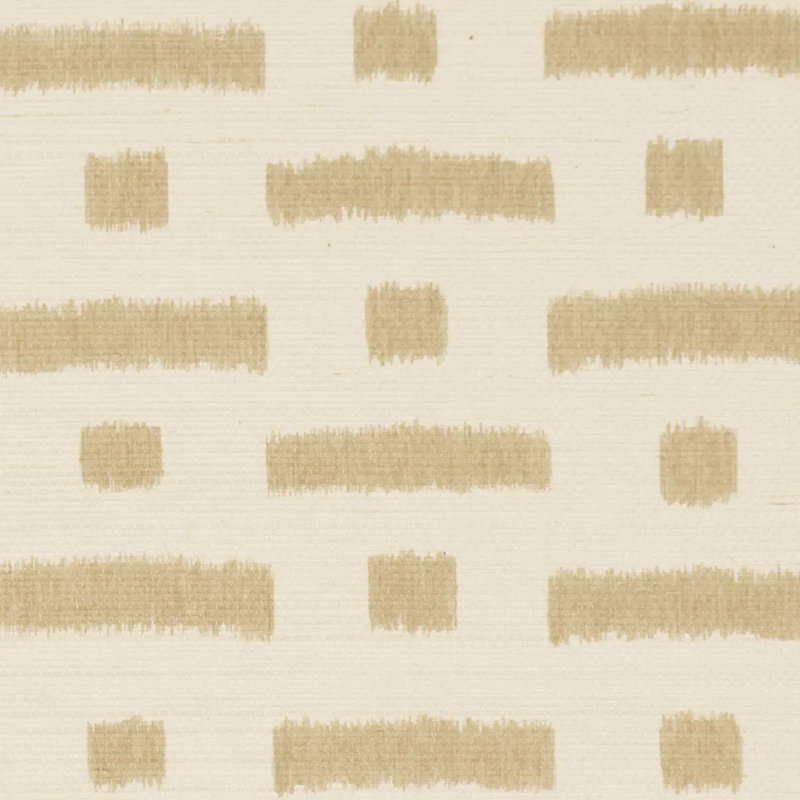 Abstract Ikat Sisal Wallpaper, Beige