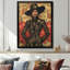 «Strike A Pose Dark Skin Woman - Fashion Girl Power», reproduction d'art mural-172040870-172040890