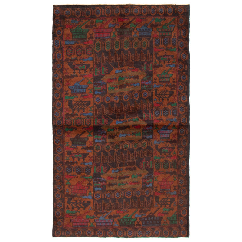 Ristau One-of-a-Kind 3'7" X 6'2" 1990s Wool Area Rug in Dark Navy