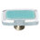 2" Length Aqua Decorative Cabinet Hardware Glass Long Knob