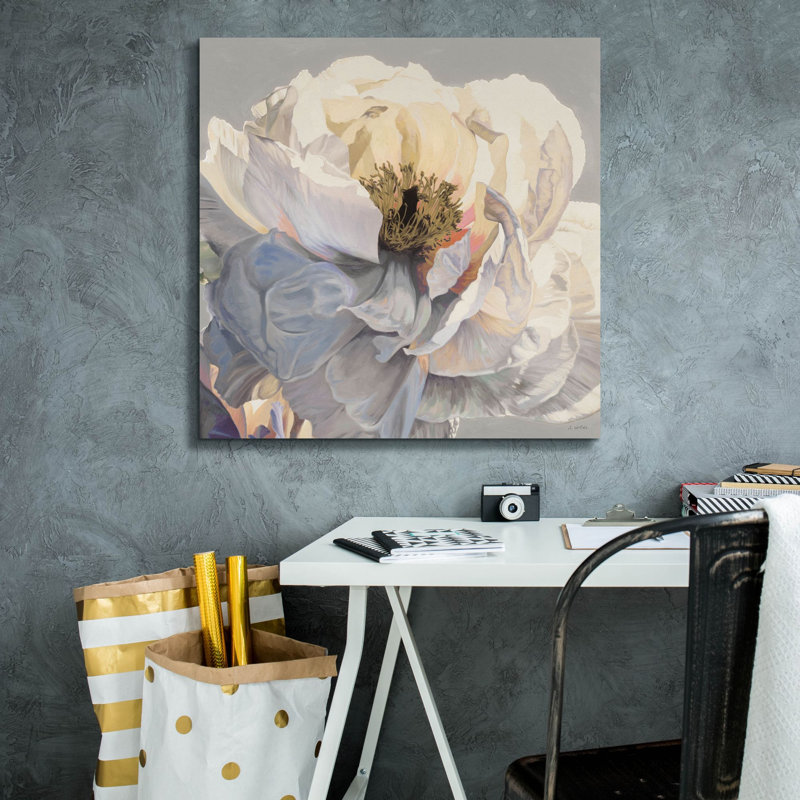 «Morning Glow 1 Neutral» par James Wiens, art mural sur toile, H 26 po x l 26 po
