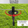 String Led Light Pole Kit for Backyard, Garden, Lawn, Patio, or Deck, Poles Extends To 10 Ft Tall, Includes a Machined-Screw Base with Flat Topper, Installation Bar, and a Magnetic Bubble Level