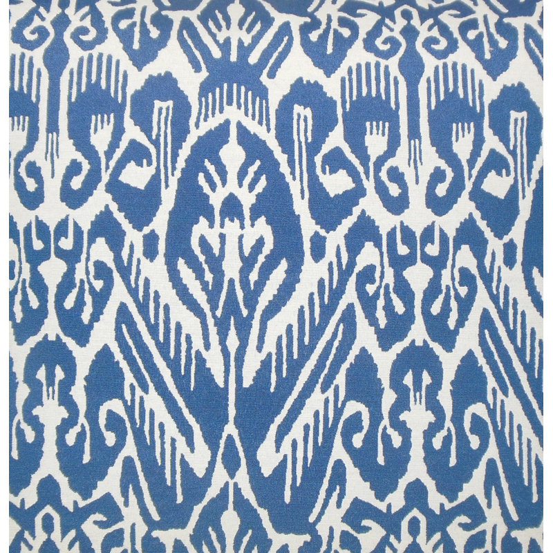 Coussin jyotika ikat, H 18 po x l 18 po x P 5 po, Indigo