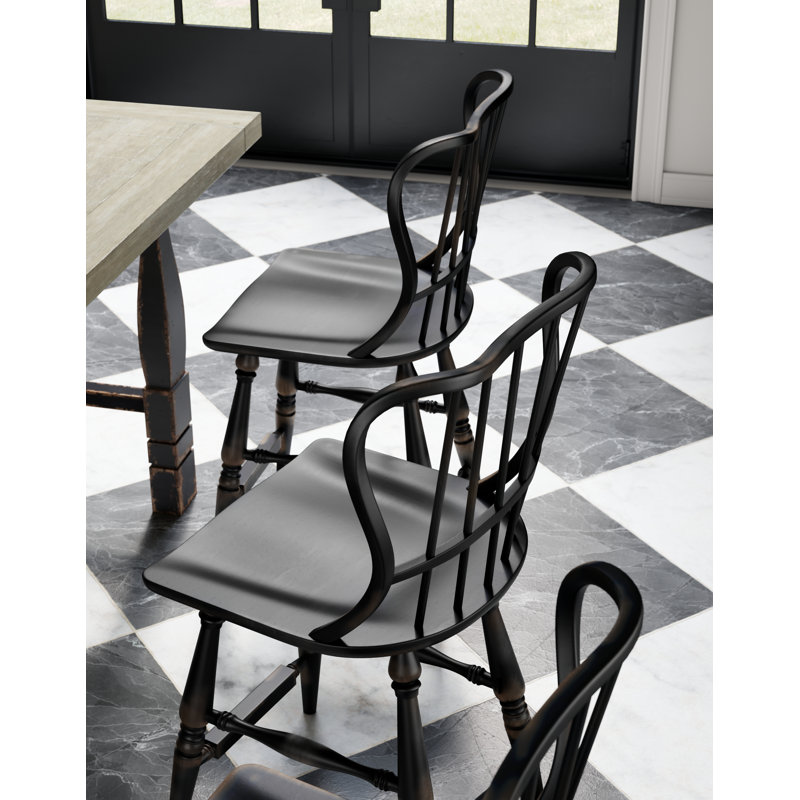 Chamberlain 24" Counter Stool, Black, Counter Stool (29.75" Seat Height)