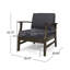 CHAISE CLUB PERLA, GRIS FONCÉ-853477021-853477020