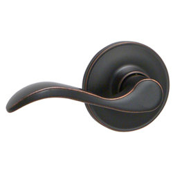 Seville Lever Hall and Closet Lock, Aged Bronze
