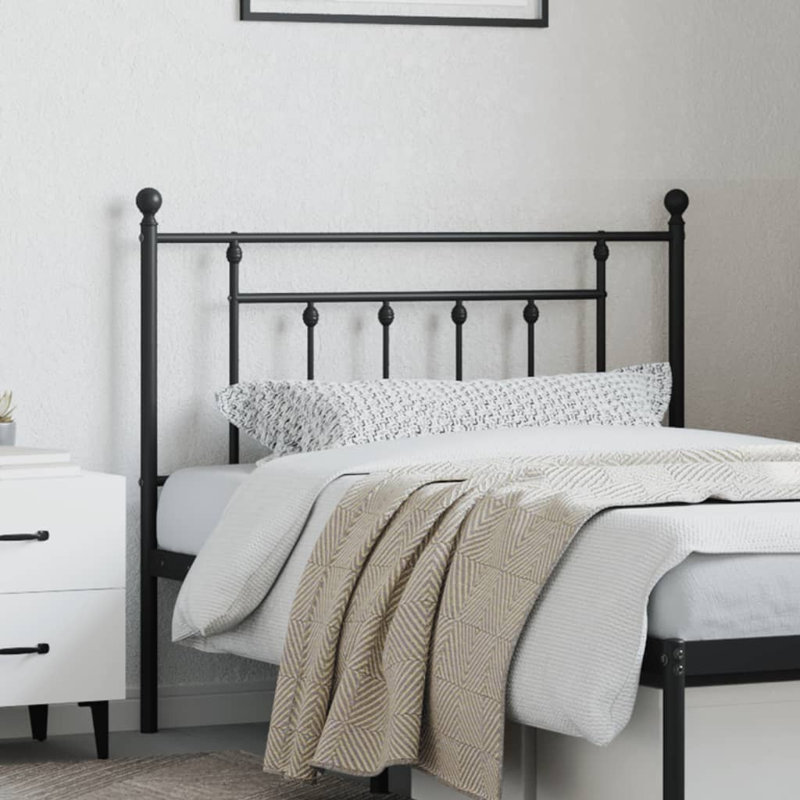 Aliha Headboard, 97cm H x 105cm W x 3cm D, Black