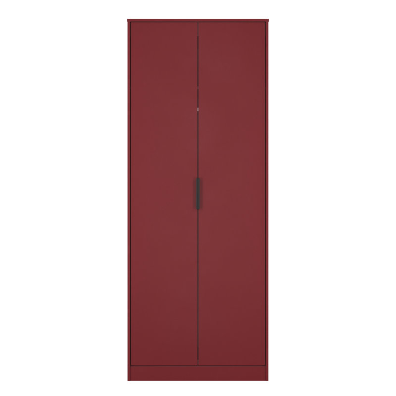Suhanth 2 Door Wardrobe, Red