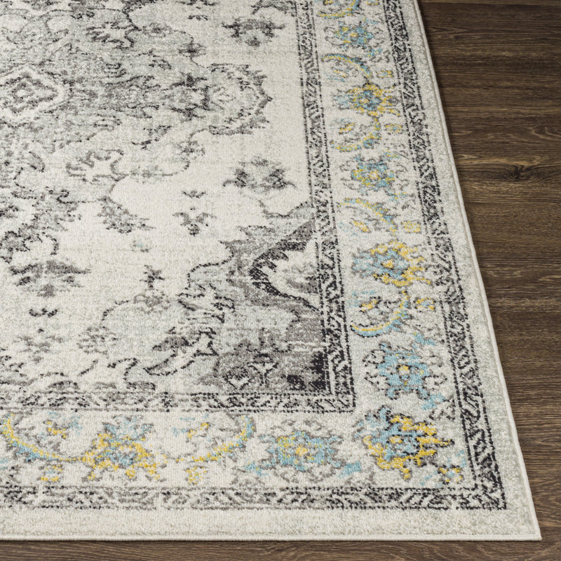 Holdingford Oriental Indoor Rug, Rectangle 6'7" x 9'