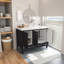 Kardelen 1200 mm Freestanding Single Bathroom Vanity with One Tap Hole Marble Basin-191464008
