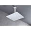Pomme de douche haute pour la salle de bain avec économie d'eau et autonettoyant - acier inoxydable, 12 x 12 po, blanc attrayant