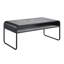 Table basse moderne au design épuré avec tablette en métal