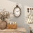 Mauney Metal Pocket Watch Style Decorative Black Wall Clock with Rope Accent