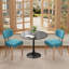 Ensemble de table de salle à manger 31,5 "avec chaises rembourrées Dearing-132210698-132210702-132210707