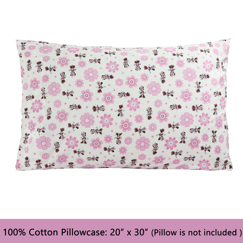 Drap 3 pièces rose et blanc Maksimus