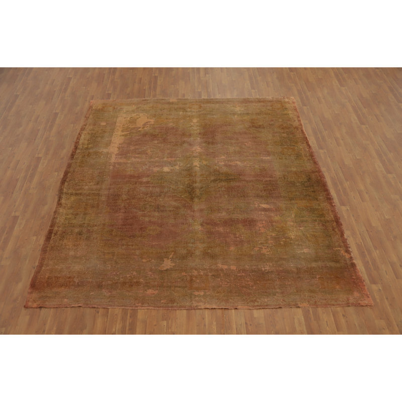 Tapis à teinture végétale Oushak pré-1900 10 x 12
