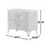 Table de chevet 2 tiroirs avec double port USB