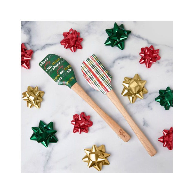 Spatulart® Gift Wrap Wood Handled Spatula