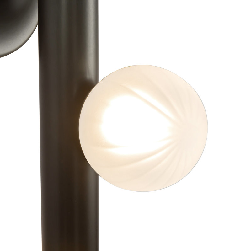 Martinez 1 - Light Armed Sconce, Urban Bronze/Smoked Glass