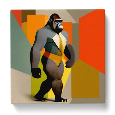 Gorilla Bauhaus - Wrapped Canvas - Framed Print