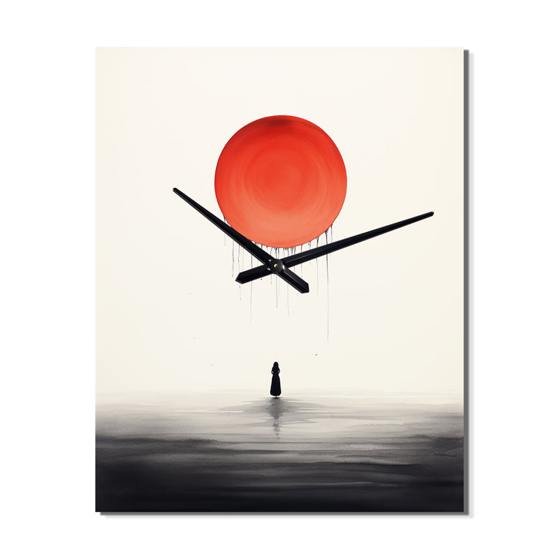 Horloge murale abstraite Serenity, H 40 po x l 30 po x P 1 po