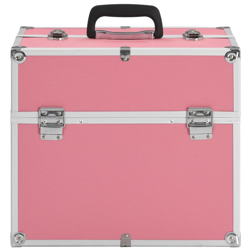 Birgid Make-up Case 38 x 23 x 34 cm Pink Aluminum