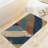 Rustic Chevron 20 x 32 In Bath Rug for Bathroom Bedroom Multicolor