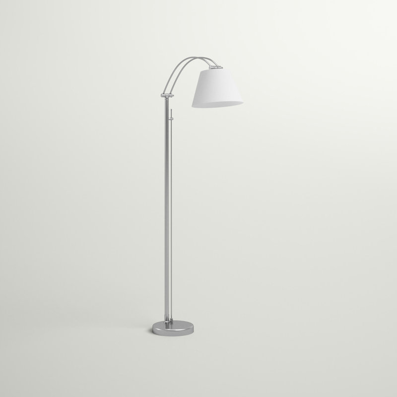 Lampe sur pied arquée 61 po Naiya, Blanc