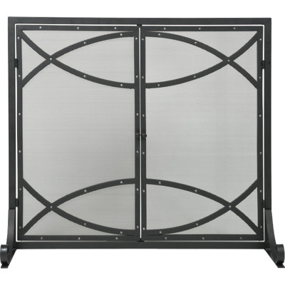 Ljudmilla 1 Panel Steel Fireplace Screen