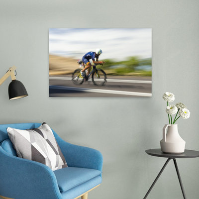 Pro Rider On Bike Phase Of Ironman World Championship, Hawaii, Usa Contemporary Wall Art