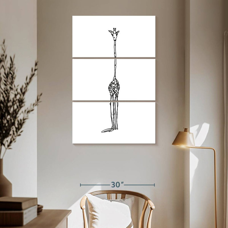 Brampt Slender Giraffe, 65" H x 42" W