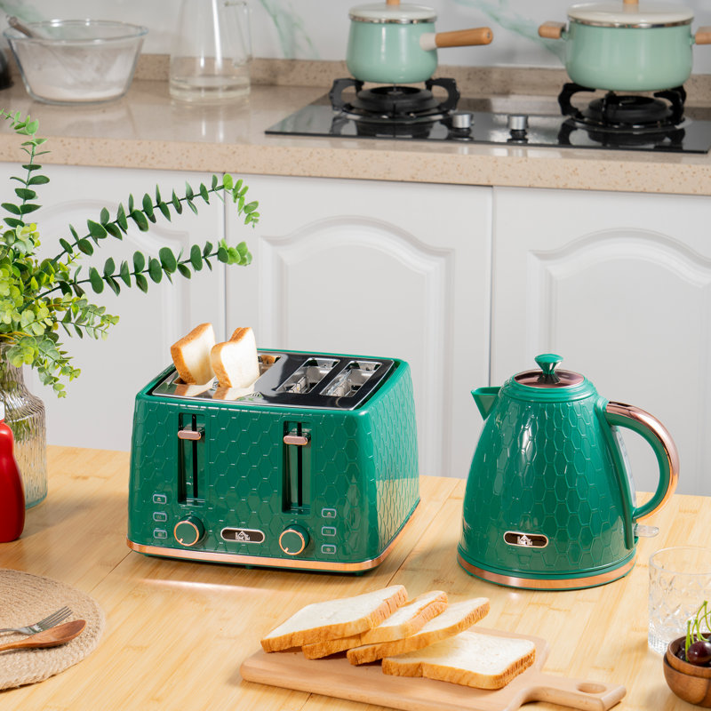 Kettle and Toaster Set, Grey