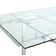 Beatrice Extendable Glass Top Metal Base Dining Table